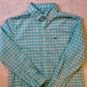 Vineyard Vines Boys Button Down - On The Go Performance Brrrr